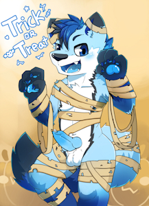 Halloween trick or treat YCH by LordConri