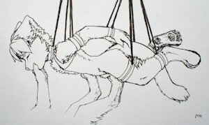 [old] tied up