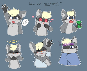 ColinRingtails Sticker Commission