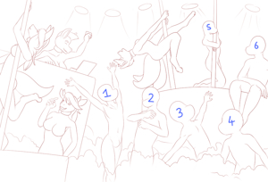 Night At Club Neon (YCH fixed price)