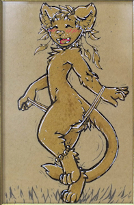 happy tribal dancer cat kid^^