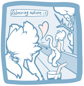 admiring nature :3