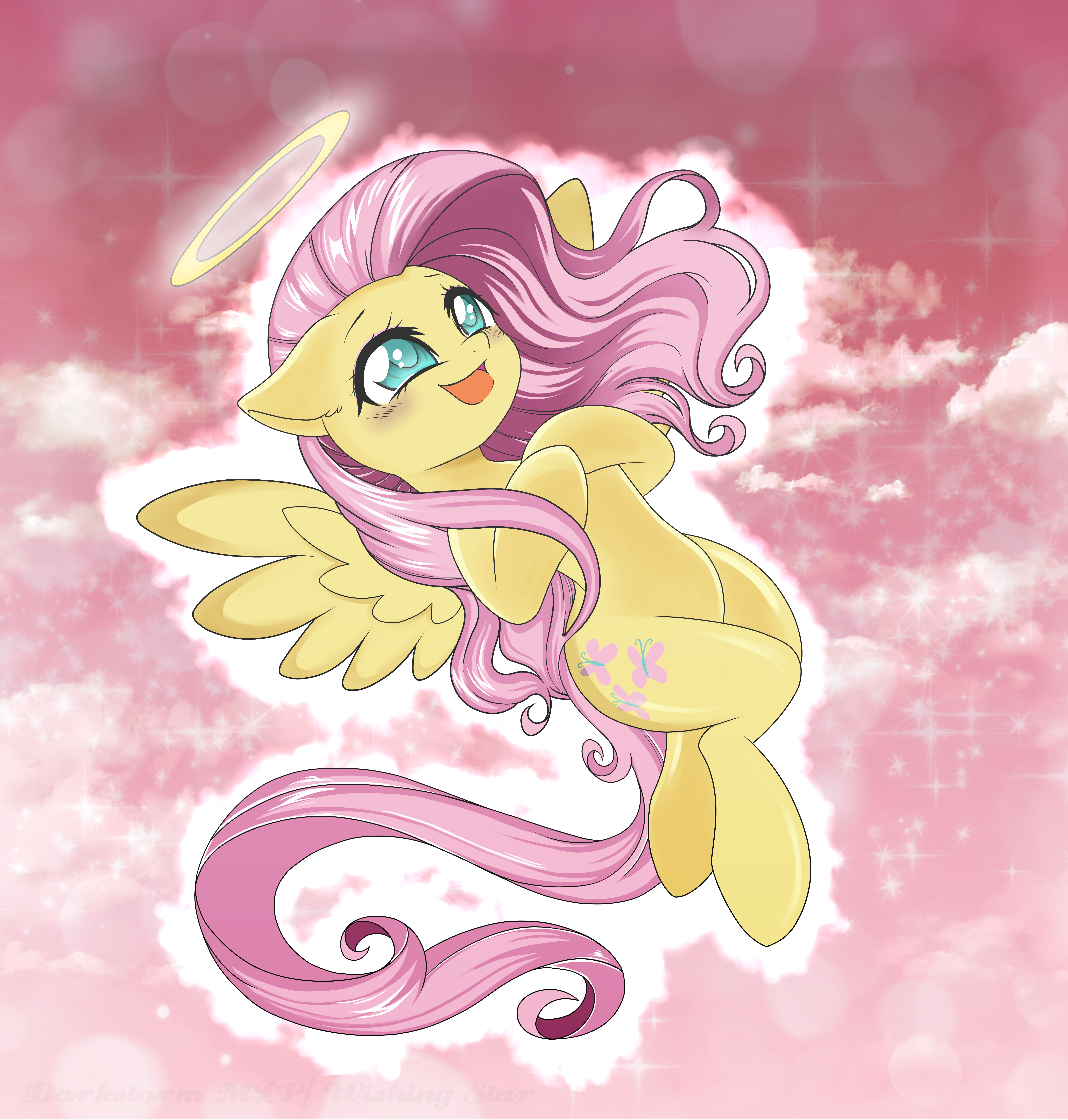 3821214_WishingStarPone_fluttershy_the_angel_-_added_lighting_color_and_background.png