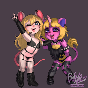 Premium Colored Sketch Comm: Who Says Cubs Can't Be Metal!!?