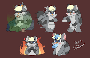 ColinRingtails sticker commission 2