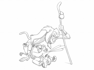 Rafiki Simba and Zazu