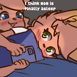 Mom's finally asleep!