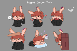 albert sticker pack 1