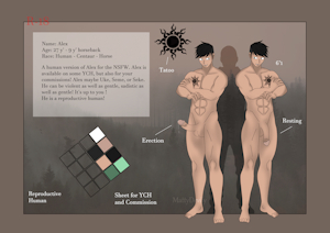 [Sheet NSFW] - Human!Alex