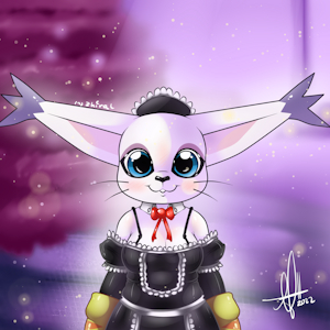 new maid suit for gatomon
