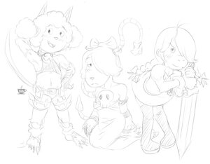 ArthurXSkullgirls crossover doodle.