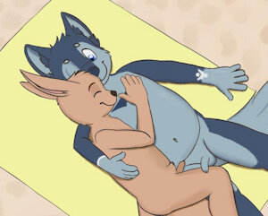 Cuddles at the beach