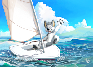 Laser Sailboat