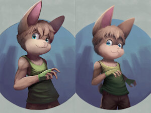 Comparison. Tell me which style you prefer.