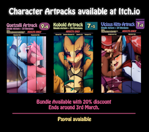 Character Artpacks now available at itchio