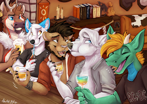 “hangout at a bar” By Kaotikjuju