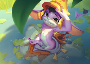 Mozu in the water