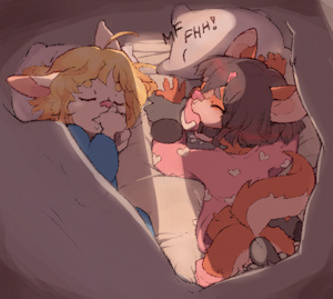 at night