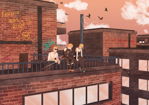 [Marvel] - Sunset - Matt, Will and Gwen