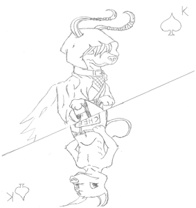 Neopets Tarot - King of Spades