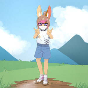 City girl on the countryside