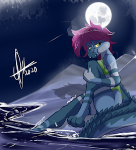 terra at night in the beach