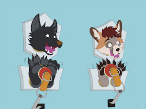 Trophy Tickle Mount: Foxy and I