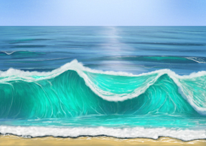 Ocean Painting Practice (critique wanted)