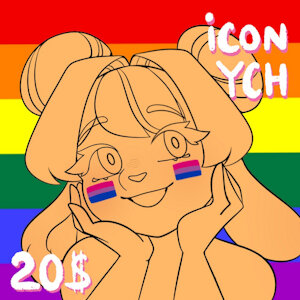 🏳️‍🌈#1 Pride icon YCH[OPEN] 🏳️‍🌈