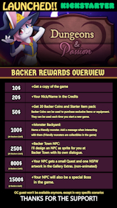 Dungeons & Passion at Kickstarter LAUNCHED!