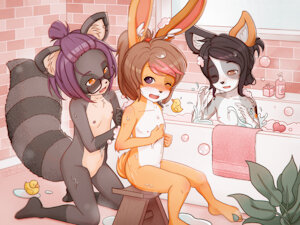 Getting bathed by W A S H I N G  B E A R
