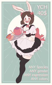 🌸Clumsy maid YCH [CLOSED]🌸