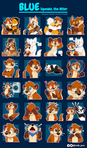 Blue Stickers
