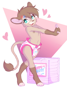 FLUFFY BUTT - Diaper ad