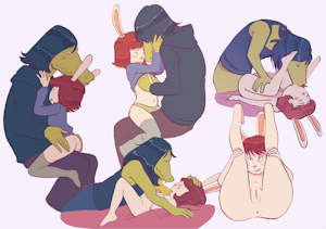 Marina & Sona cuddles.