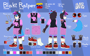 Blaki Raiper Reference Sheet
