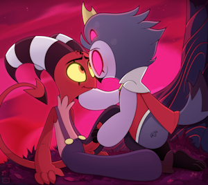 Helluva Boss Stolas & blitzo 2