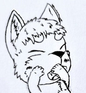 Lineart - Horny Cub