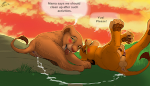 Simba needs cleaning