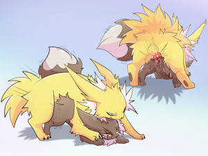 Jolteon x Eevee [noncon]
