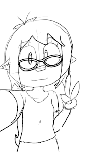 Demo of this interrupted Izzy selfie animation thingy