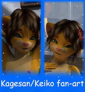Keiko fan art by Kagesan