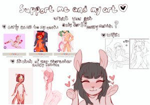 support me and my art<3