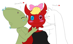 Smooches For A Cute Shadow Demon