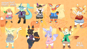 Kemono Poke Adopts Wave 3 - Clothes