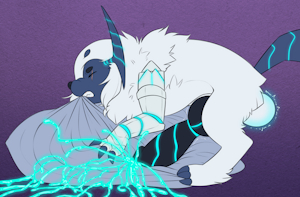 Bluewuffles [Commission - Coloured Sketch]