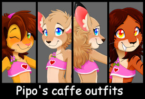 Pipo's Caffe outfits designs + Promo