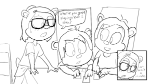 Sis Catches the Table