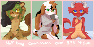 Half body commissions:Closed!