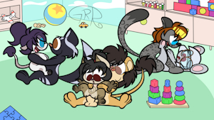 Playpen Playtime (Art by G-huahua)